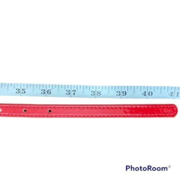 Forever 21 Women’s Skinny Red Belt. Size S/M - Picture 6 of 6